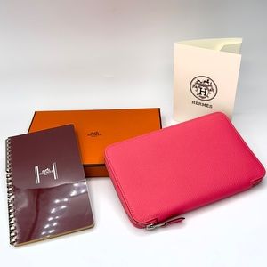 Hermes Epsom Vision II Zip Agenda Wallet & Notebook